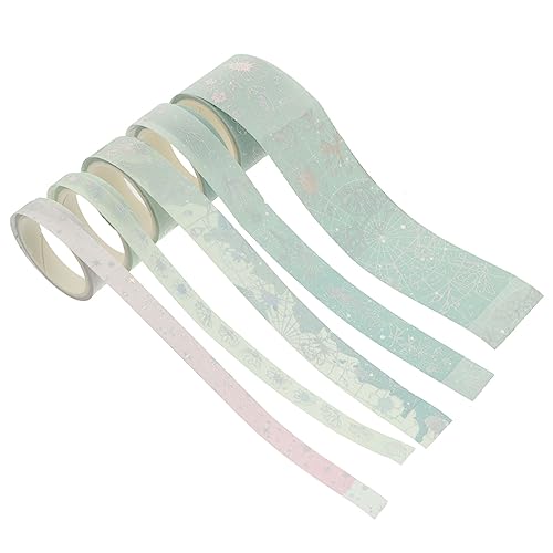 TEHAUX 1 Rollen Handbuch und Klebeband Planer Tape bedruckte Klebebänder Washi Tape Washi DIY Bastelband DIY -Band Scrapbook-Bänder Flüsterpapier Green TEHAUX 1 Rollen Handbuch und Klebeband Planer Tape bedruckte Klebebänder Washi Tape Washi DIY Bastelband DIY -Band Scrapbook-Bänder Flüsterpapier Green von TEHAUX