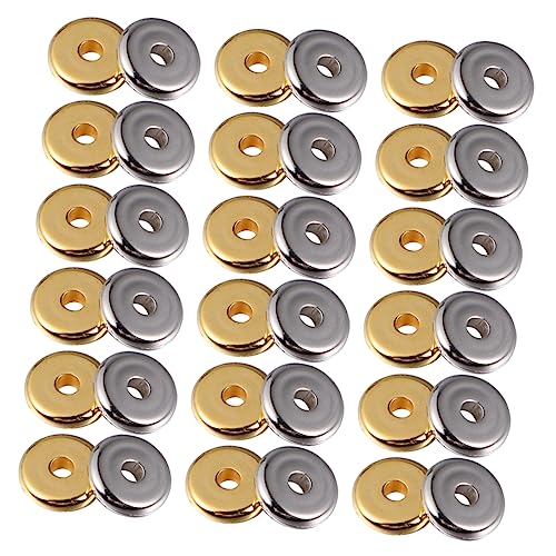 TEHAUX 1 Satz Abstandsarmband Aus Perlen Separate Armbänder Silberne Haarperlen Perlen Für Schmuck Perlen Für Armband Lose Perlen Armbandperlen Ccb Silver 300 Stück von TEHAUX