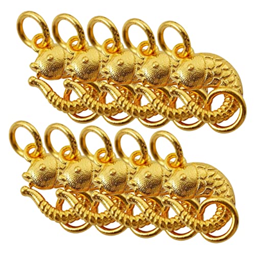 TEHAUX 1 Satz Armband-gliederschließe Verschlüsse Silber Schließungen Bastelmaterial Bastel Materialien Armband Schnalle Selber Machen Verschluss Für Schmuck Gufajin Golden 10 Stück von TEHAUX