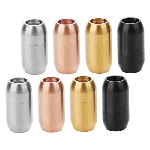 TEHAUX 1 Satz Beflockte Abstandsperlen Verschlusshaken Kettenarmband Magnetverbinder Modeaccessoire Zylindrische Metallschnalle Magnetschnalle Halskettenverbinder Zubehör 8 Stück TEHAUX 1 Satz Beflockte Abstandsperlen Verschlusshaken Kettenarmband Magnetverbinder Modeaccessoire Zylindrische Metallschnalle Magnetschnalle Halskettenverbinder Zubehör 8 Stück von TEHAUX