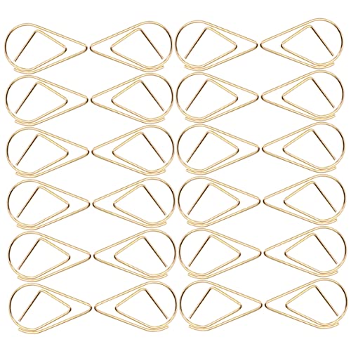 TEHAUX 1 Satz Büroklammer Büroartikel Büromaterial Bürozubehör Dekoklammern Bürogadges Clips Klein Bürobedarf Schreibtischzubehör Ordnerklammern Farblich Sortiert Metall Golden 50 Stück TEHAUX 1 Satz Büroklammer Büroartikel Büromaterial Bürozubehör Dekoklammern Bürogadges Clips Klein Bürobedarf Schreibtischzubehör Ordnerklammern Farblich Sortiert Metall Golden 50 Stück von TEHAUX