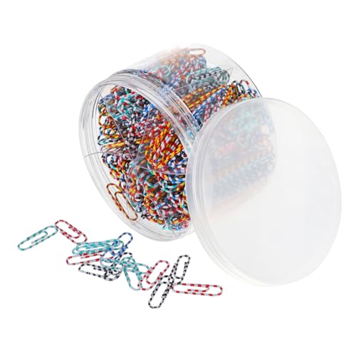 TEHAUX 1 Satz Büroklammer Papier Klein Notizbuch Clips Klemmen Büromaterial Office Supplies Note Schnellhefter Bunt Bunte Clips Für Schreibwaren Bürobindeklemme Metall Colorful 450 Stück TEHAUX 1 Satz Büroklammer Papier Klein Notizbuch Clips Klemmen Büromaterial Office Supplies Note Schnellhefter Bunt Bunte Clips Für Schreibwaren Bürobindeklemme Metall Colorful 450 Stück von TEHAUX