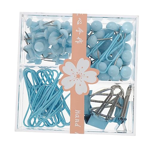 TEHAUX 1 Satz Büroklammer-set Mini-ordner Bürobedarf Daumennägel Beschichtete Büroklammern Stiftverschlüsse Clips Pin-kunst Jumbo-büroklammern Dateien Klemmen Chip -clip Metall Blue TEHAUX 1 Satz Büroklammer-set Mini-ordner Bürobedarf Daumennägel Beschichtete Büroklammern Stiftverschlüsse Clips Pin-kunst Jumbo-büroklammern Dateien Klemmen Chip -clip Metall Blue von TEHAUX