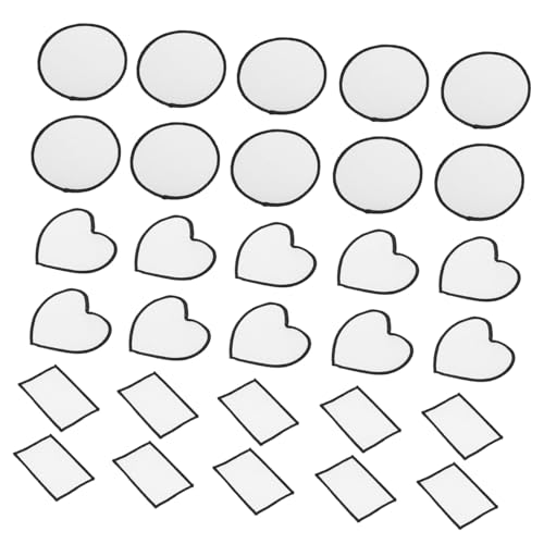 TEHAUX 1 Satz Diy Patch Patch Hutflecken Kleidung Für Sublimationsrohlinge Dekorativ Sublimationsleerzeichen Punk Stoff Sortiert Wärmeübertragungspatch Diy-patches Weiß Polyester 30 Stück TEHAUX 1 Satz Diy Patch Patch Hutflecken Kleidung Für Sublimationsrohlinge Dekorativ Sublimationsleerzeichen Punk Stoff Sortiert Wärmeübertragungspatch Diy-patches Weiß Polyester 30 Stück von TEHAUX