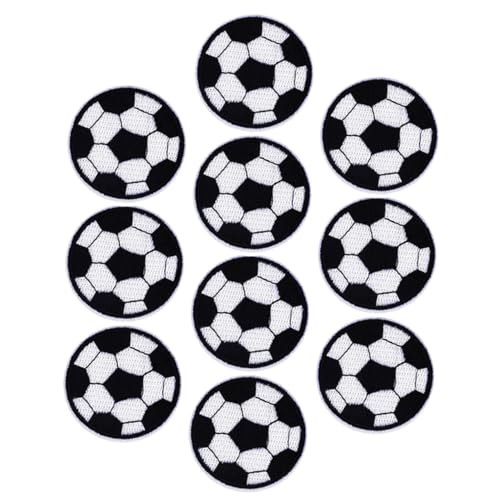 TEHAUX 1 Satz Fußball-aufkleber Fußball Für Erwachsene Flecken Flicken Für Kleidung Applikationen Abriebfeste Kleidungsflicken Zarte Sportball-patches Stoff 10 Stück TEHAUX 1 Satz Fußball-aufkleber Fußball Für Erwachsene Flecken Flicken Für Kleidung Applikationen Abriebfeste Kleidungsflicken Zarte Sportball-patches Stoff 10 Stück von TEHAUX
