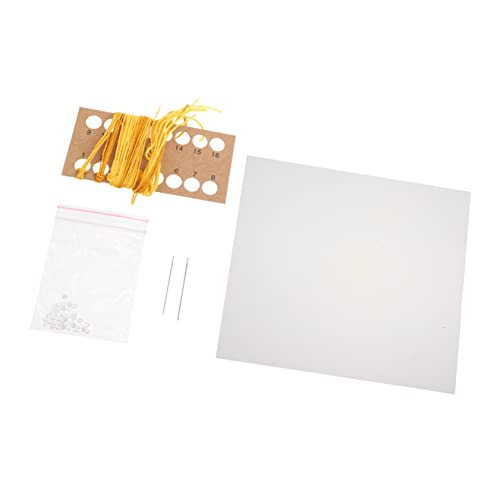 TEHAUX 1 Satz Ginkgo-blatt-stickerei Nähen Stickwerkzeug Maschinenstickgarn Stickpackung Mit Muster Häkeln Stickständer Stickfaden Bastelsets Handnähmaschinen Stickgarne Yellow Organza von TEHAUX