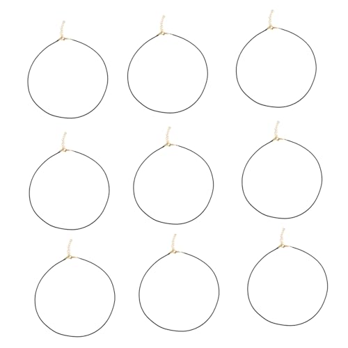 TEHAUX 1 Satz Jewelry Set Wachsschnur Schmuckanhänger Schmuck Basteln Diy-zubehör-zubehör Halskette Schwarz Geflochten Schnell Reiz Hallo Diy-kordelkette Schmuckzubehör Metall 50 Stück von TEHAUX