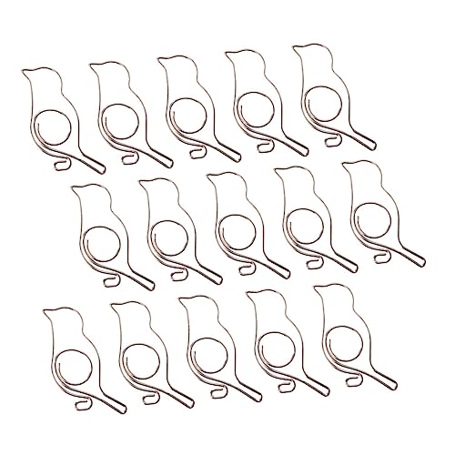 TEHAUX 1 Satz Kreatives Papiernadel Büroartikel Büromaterial Büro Materialien Vogelbindemittel Büroklammern Klein Mini Kreative Clips in Vogelform Cartoon-clips Metall Silver 20 Stück von TEHAUX