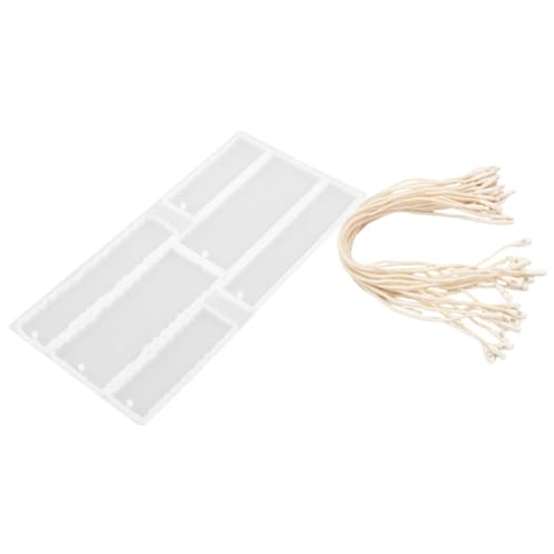 TEHAUX 1 Satz Lesezeichenform Weiß Code Hersteller Lesezeichen zum Basteln Epoxidformen für Lesezeichen Silikonformen für DIY Silikonform für Epoxidharz DIY liefert Kabel von TEHAUX