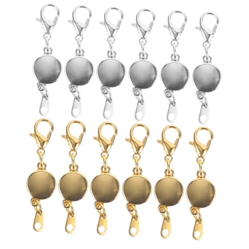 TEHAUX 1 Satz Magnetische Halsketteschließungen Magnetische Halskettenverlängerung Schmuckverschlüsse Und Schließungen Halskette Magnetschnallen Schmuck Diy Verschluss Legierung 12 Stück von TEHAUX