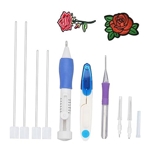 TEHAUX 1 Satz Nadel und Fadenset Handwerk Nähen Stickwerkzeuge Stickerei-Basis-Kit Stanzstickset für Anfänger Bastelwerkzeug für Stickformfaden TEHAUX 1 Satz Nadel und Fadenset Handwerk Nähen Stickwerkzeuge Stickerei-Basis-Kit Stanzstickset für Anfänger Bastelwerkzeug für Stickformfaden von TEHAUX