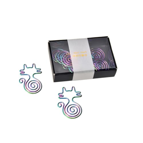 TEHAUX 1 Satz Planer-clip Büroklammern Set Büroklammern-set Büroklammern Für Dokumente Clips Klauenklammern Süße Büroklammern Aus Metall Lustige Büroklammern Süße Papierklammern 8 Stück von TEHAUX