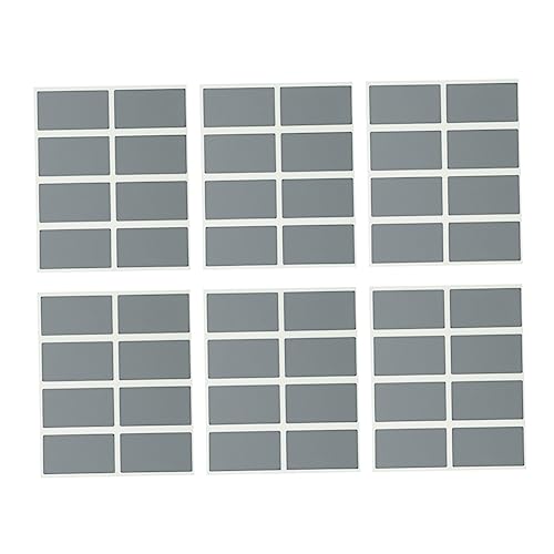 TEHAUX 1 Satz Rubbelkarten-aufkleber Kratzlotterie Kratzsticker Klebrige Dekorative Etiketten Rubbellosaufkleber Selbst Etiketten Abkratzen Rechteckige Aufkleber Papier Silver 200 Stück von TEHAUX