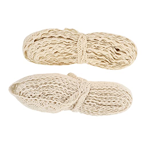 TEHAUX 1 Satz Spitzenband Spitze Zum Basteln Schneiderei Diy -bastelband Spitzenausstattung Nähen Spitzendekoration Verpackung Schnürsenkel Band Zum Basteln Baumwollfaden Beige 2rollen TEHAUX 1 Satz Spitzenband Spitze Zum Basteln Schneiderei Diy -bastelband Spitzenausstattung Nähen Spitzendekoration Verpackung Schnürsenkel Band Zum Basteln Baumwollfaden Beige 2rollen von TEHAUX