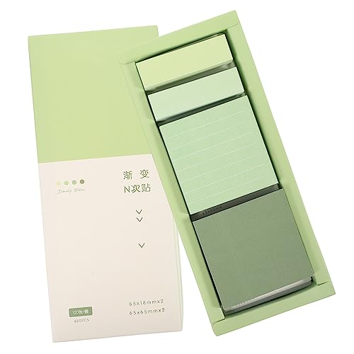 TEHAUX 1 Schachtel Haftnotiz Aufkleber Klebestreifen Unterlage Klebrig Etiketten Liste Groß Bunt Pads Dekoration Notizblock Schüler-notizblöcke Praktische Notizblöcke Green Papier TEHAUX 1 Schachtel Haftnotiz Aufkleber Klebestreifen Unterlage Klebrig Etiketten Liste Groß Bunt Pads Dekoration Notizblock Schüler-notizblöcke Praktische Notizblöcke Green Papier von TEHAUX