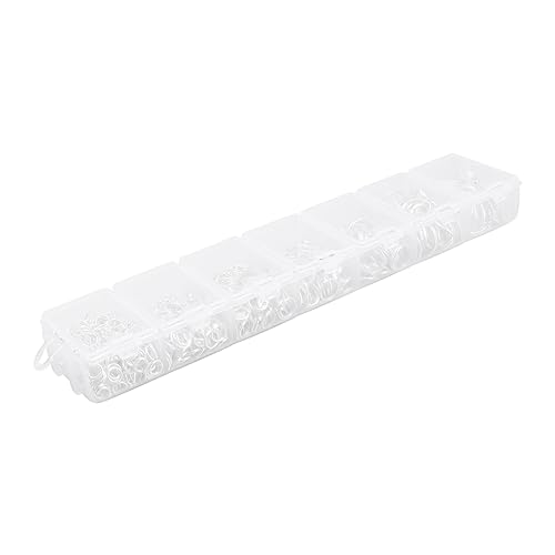 TEHAUX 1 Schachtel Handgemachtes Schlüsselring Set für Schmuckherstellung Langlebigem Material DIY Projekte für und Professionelle Anwendungen Silberfarbene Verbindungsringe von TEHAUX