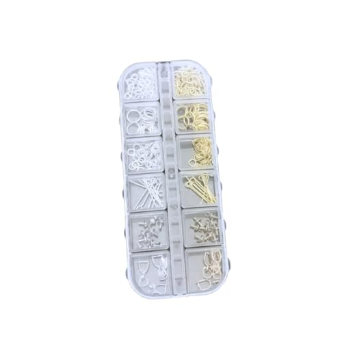 TEHAUX 1 Schachtel Verschluss zur Schmuckherstellung bastelmaterial bastel materialien Schmuckreparatur Schmuckverschluss Schmuckring DIY Charm Schnalle Charm-Schnalle schmuck stecker von TEHAUX