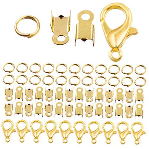 TEHAUX 1 Set DIY Zubehör Verschluss Biegeringe Für Die Schmuckherstellung Plattierte Halskettenkordel Biegeringe Schmuckherstellung Karabinerhaken Schlüssel Bunt DIY von TEHAUX