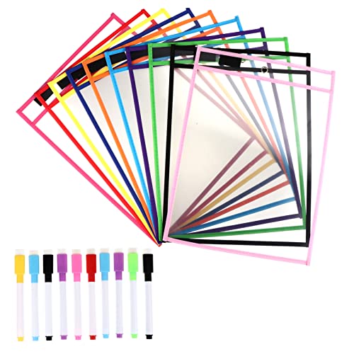 TEHAUX 1 Set Trockenen Löschen Datei Tasche Trockenen Löschen Ärmeln Trockenen Löschen Taschen Trockenen Löschen Tasche Grün Pp von TEHAUX