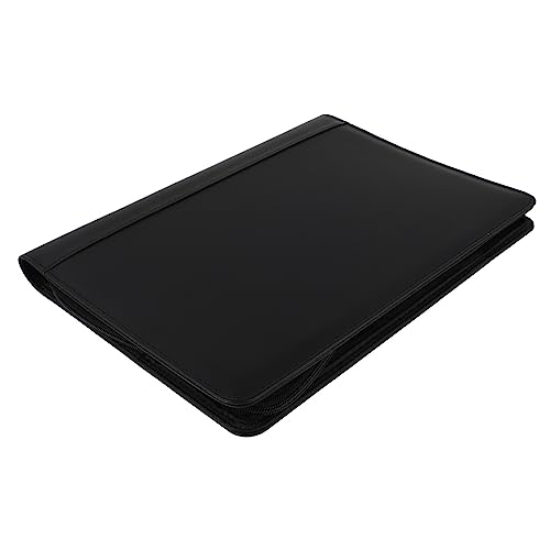 TEHAUX 1 Stück A4 Ordner Papier Datei Dokumentieren Bindemittel Binderordner Büro Ordner-organizer Schnellhefter Schicke Dokumentenmappe Office Ordner Dokumentordner Black Pu-material von TEHAUX