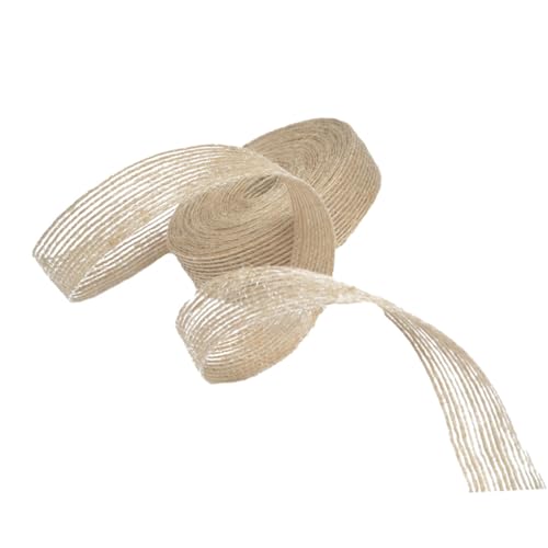 TEHAUX 1 Stück Geflochtenes Band Seidenband Dekoration Hochzeitsdekor Blumengirlande Geschenkpapier Geschenkverpackungszubehör Jute von TEHAUX