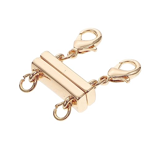 TEHAUX 1 Stück Kettengliederschnalle Silber Halskettenverschluss zum Schichten hand schmuck armbandverschluss mehrschichtiger Halskettenverschluss Armband mit Magnetverschluss Kupfer von TEHAUX