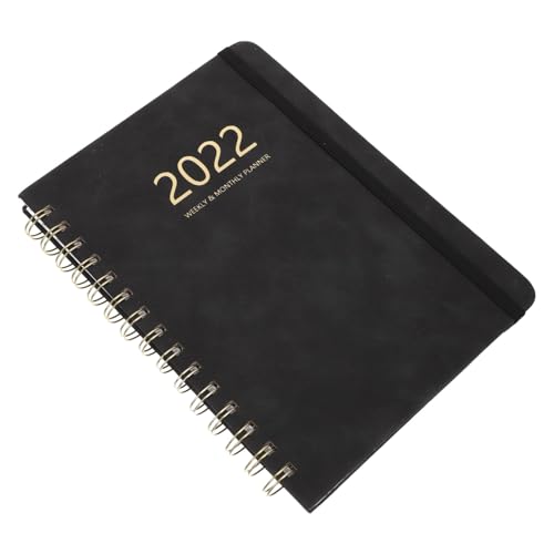 TEHAUX 1 Stück PU Leder -Notizblock Taschennotizbuch klein Studenten Notizblock erinnerungsbuch Studenten liefern kreatives Taschenbuch mit Gummiband Papier Black von TEHAUX