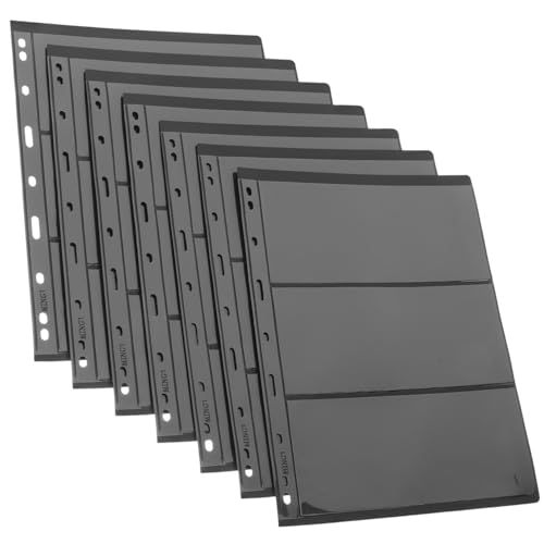 TEHAUX 10 Blatt Teiliges Briefmarken sammelalbum mit Transparenten Doppelseitigen Pvc loose leaf seiten Wiederverwendbar Reißfest für Briefmarken Postkarten und Spielkarten für Sammler von TEHAUX