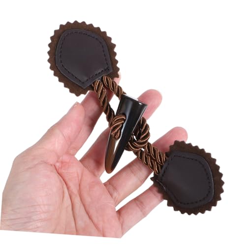TEHAUX 10 Paare Resin Horn Knebelknöpfe für Mäntel Retro Ersatzknöpfe für Damen Wintermäntel Dekorative Nähknöpfe Langlebige Kleidung Accessoires Braun von TEHAUX