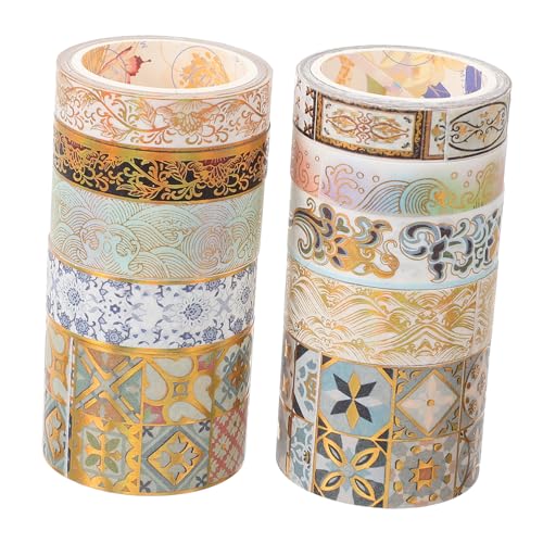 TEHAUX 10 Rollen Washi-Tape Schwarz ästhetisch Farbe Basteln farbig dekorative Bänder für Heimwerker Scrapbook-Bänder Washi -Bänder dekorative Klebebänder Buch Washi Tape Flüsterpapier TEHAUX 10 Rollen Washi-Tape Schwarz ästhetisch Farbe Basteln farbig dekorative Bänder für Heimwerker Scrapbook-Bänder Washi -Bänder dekorative Klebebänder Buch Washi Tape Flüsterpapier von TEHAUX
