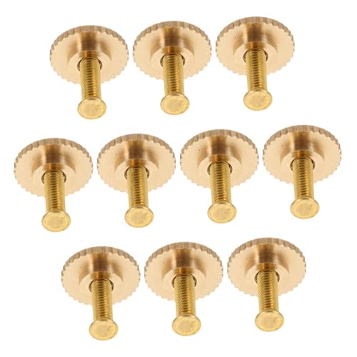 TEHAUX 10 Sätze Teiliges Metall Badge Pin Backs mit Schraubverschluss Bastel Anstecknadeln für DIY Schmuck Langlebige Broschennadeln mit Sicherem Fixator Vielseitig und Elegant von TEHAUX