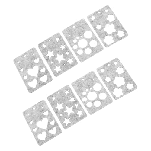 TEHAUX 10 Satz Nadelfilz Schablonen DIY Filzvorlagen für Anfänger Woolen Felting Mold Filz Applique Stencils Kreativset für Handwerk und Heimdekoration von TEHAUX