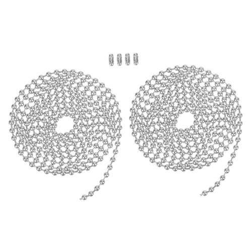 TEHAUX 10 Sets Edelstahl Perlenketten Kugelketten Anhänger Stahlkette Perlenkette Zur Schmuckherstellung Edelstahl Perlenkettenverbinder Für Perlenketten Perlenkettenverbinder TEHAUX 10 Sets Edelstahl Perlenketten Kugelketten Anhänger Stahlkette Perlenkette Zur Schmuckherstellung Edelstahl Perlenkettenverbinder Für Perlenketten Perlenkettenverbinder von TEHAUX