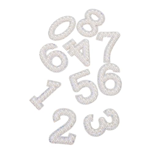 TEHAUX 10 Stk. Strass Zahlen Aufnäher zum Aufbügeln mit Perlen Weiche Strapazierfähige DIY Applikationen für Kleidung Jeans Taschen Einfache Anwendung Modische Reparatur und Verzierung TEHAUX 10 Stk. Strass Zahlen Aufnäher zum Aufbügeln mit Perlen Weiche Strapazierfähige DIY Applikationen für Kleidung Jeans Taschen Einfache Anwendung Modische Reparatur und Verzierung von TEHAUX
