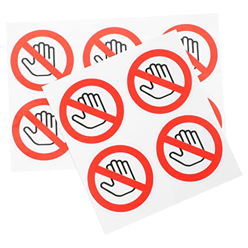 TEHAUX 10 Stück Berühren Warnaufkleber Selbstklebende Sicherheitsetiketten für Glatte Oberflächen Geeignet für Fabriken Baustellen und Lagerhäuser Durchmesser TEHAUX 10 Stück Berühren Warnaufkleber Selbstklebende Sicherheitsetiketten für Glatte Oberflächen Geeignet für Fabriken Baustellen und Lagerhäuser Durchmesser von TEHAUX