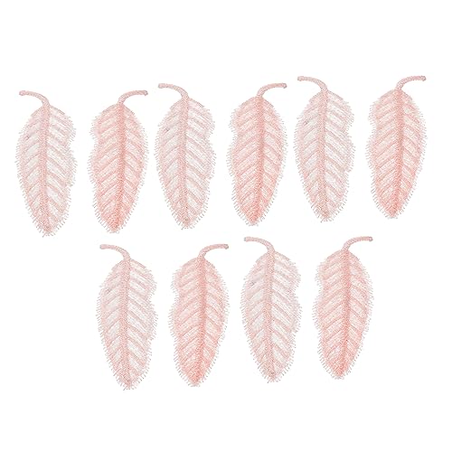 TEHAUX 10 Stück Blatt Haarnadel Kleidung Blatt bestickte Aufnäher Basteln Dekoration für Rüsche Blatt-Stickerei-Patches Aufnäher zum Nähen von Kleidern Polyestergarn Rosa TEHAUX 10 Stück Blatt Haarnadel Kleidung Blatt bestickte Aufnäher Basteln Dekoration für Rüsche Blatt-Stickerei-Patches Aufnäher zum Nähen von Kleidern Polyestergarn Rosa von TEHAUX