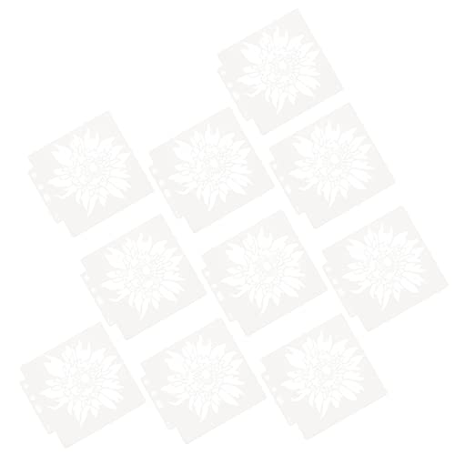 TEHAUX 10 Stück Blumenmalschablonen Botanische Schablonen Blumen Dekorative Schablonen Blumenschablonen Kleine Schablonenbordüre Sonnenblumenschablone Zeichenformen Das TEHAUX 10 Stück Blumenmalschablonen Botanische Schablonen Blumen Dekorative Schablonen Blumenschablonen Kleine Schablonenbordüre Sonnenblumenschablone Zeichenformen Das von TEHAUX