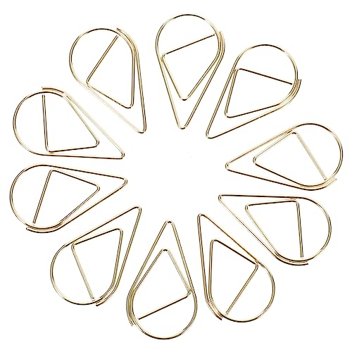 TEHAUX 10 Stück Büroklammer büroartikel büromaterial dip clip schreibwaren stationery Dekorativ groß Und Clips Silber Buchstift Schreibtisch-Accessoire Büronadel Stahldraht Golden TEHAUX 10 Stück Büroklammer büroartikel büromaterial dip clip schreibwaren stationery Dekorativ groß Und Clips Silber Buchstift Schreibtisch-Accessoire Büronadel Stahldraht Golden von TEHAUX
