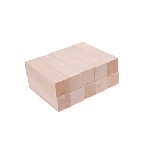 TEHAUX 10 Stück DIY Handwerk Holzplanken Hochwertigem Balsaholz für Kreative Projekte und Bastelarbeiten Splinterfrei und Vielseitig Einsetzbar von TEHAUX