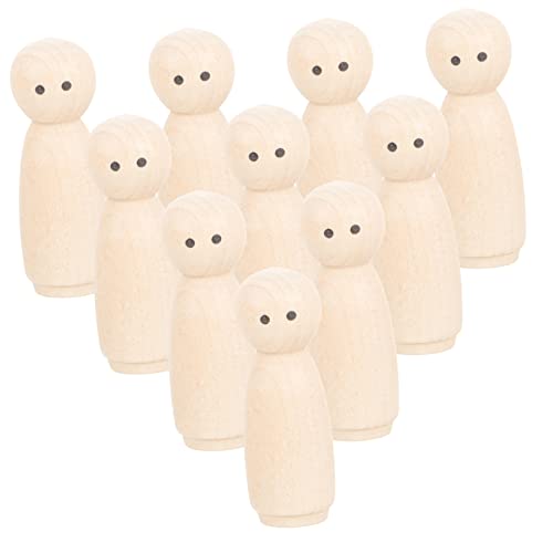 TEHAUX 10 Stück DIY-Puppe Und für Mädchen unvollendet Bausatz Wohnkultur Holzfiguren für Malerei Holzfiguren für Dekoration hölzerne Peg -Leute Puppendekor aus Holzpflöcken Peg-Puppen TEHAUX 10 Stück DIY-Puppe Und für Mädchen unvollendet Bausatz Wohnkultur Holzfiguren für Malerei Holzfiguren für Dekoration hölzerne Peg -Leute Puppendekor aus Holzpflöcken Peg-Puppen von TEHAUX