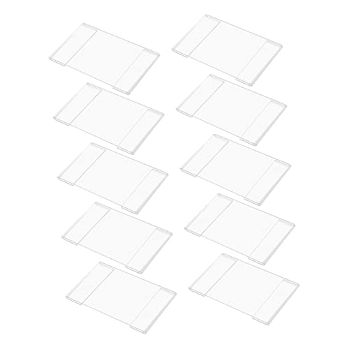 TEHAUX 10 Stück Datenständer Anzeige acrylständer preisschild Etikettenhalter für den Einzelhandel Supermarkt Preisauszeichnung tags Zubehör kaufen transparenter Displayhalter Weiß TEHAUX 10 Stück Datenständer Anzeige acrylständer preisschild Etikettenhalter für den Einzelhandel Supermarkt Preisauszeichnung tags Zubehör kaufen transparenter Displayhalter Weiß von TEHAUX