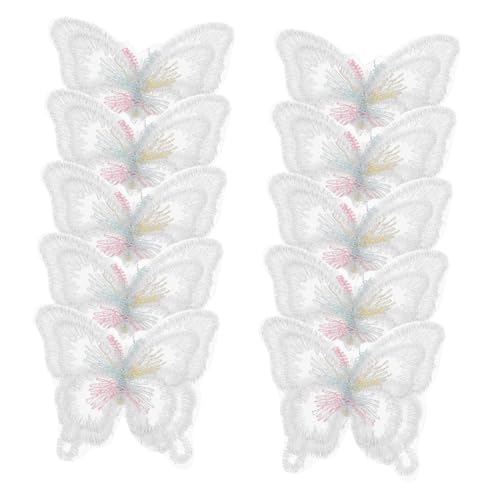 TEHAUX 10 Stück Doppellagige Organza Schmetterling Applikationen Stickerei Patch zum Aufnähen Leichte DIY Stoffverzierung für Brautkleider Kleidung Taschen Nachhaltige Modegestaltung TEHAUX 10 Stück Doppellagige Organza Schmetterling Applikationen Stickerei Patch zum Aufnähen Leichte DIY Stoffverzierung für Brautkleider Kleidung Taschen Nachhaltige Modegestaltung von TEHAUX