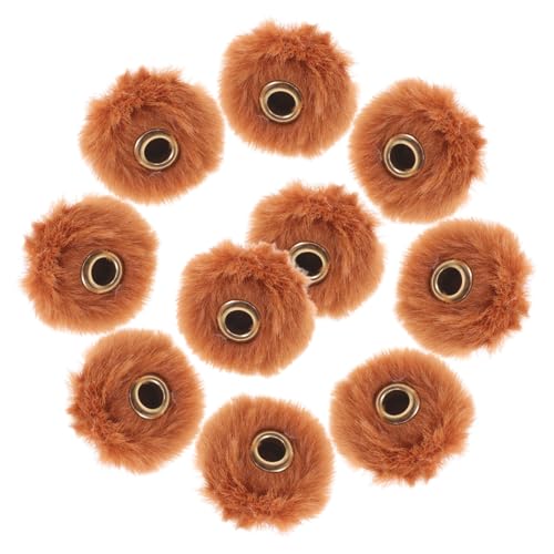 TEHAUX 10 Stück Fellknäuel-Anhänger Pompom-Schmuckzubehör DIY Fellknäuel-Zubehör Kunstpelzbommeln DIY Schmuck Zubehör Pom-Pom-Perlen DIY Plüschkugeln Künstliches Kaninchenfell Brown TEHAUX 10 Stück Fellknäuel-Anhänger Pompom-Schmuckzubehör DIY Fellknäuel-Zubehör Kunstpelzbommeln DIY Schmuck Zubehör Pom-Pom-Perlen DIY Plüschkugeln Künstliches Kaninchenfell Brown von TEHAUX
