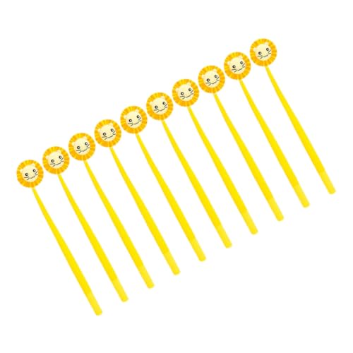 TEHAUX 10 Stück Löwen-Schreibstifte Schreiben süße Stifte lustige Stifte flauschiger Stift kugelschreiber ballpoint pen dekorativer Gelstift Cartoon-Tintenstifte Plastik von TEHAUX