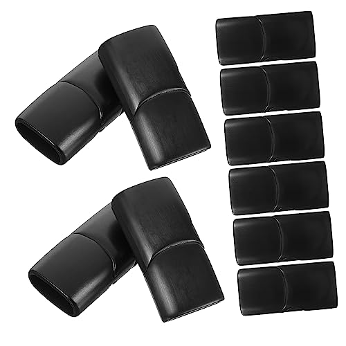 TEHAUX 10 Stück Magnetschnalle Armbandverschlüsse und Verschlüsse Schließe Magnetverschluss für Armband magnetische Schmuckverschlüsse für Halsketten Armbandzubehör Rostfreier Stahl Black von TEHAUX