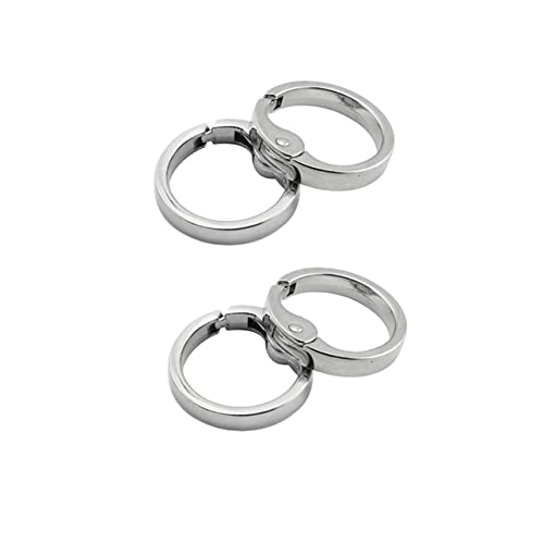 TEHAUX 10 Stück Metall Feder Ringe Schnellverschluss Clips für Handtaschen Rucksäcke DIY Bastelprojekte Silber Vielseitig Einsetzbar TEHAUX 10 Stück Metall Feder Ringe Schnellverschluss Clips für Handtaschen Rucksäcke DIY Bastelprojekte Silber Vielseitig Einsetzbar von TEHAUX