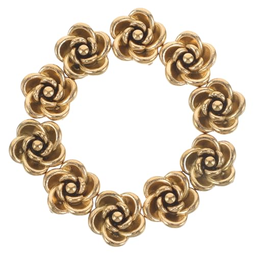TEHAUX 10 Stück Rosenperlen für Schmuckherstellung Hochwertige DIY Bastelaccessoires für Armbänder und Langlebige und Spacer Charms von TEHAUX