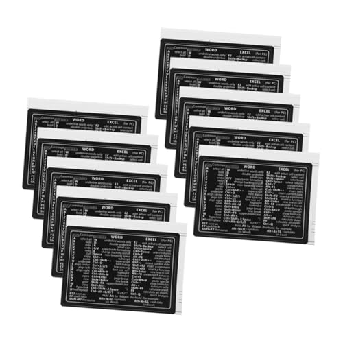 TEHAUX 10 Stück Tastatur-short-cut-aufkleber, Universelle Laptop-tastatur-short-cut-individuelle Laptop-aufkleber, Abnehmbare Aufkleber Für Laptops, Tastatur-short-cut-aufkleber von TEHAUX