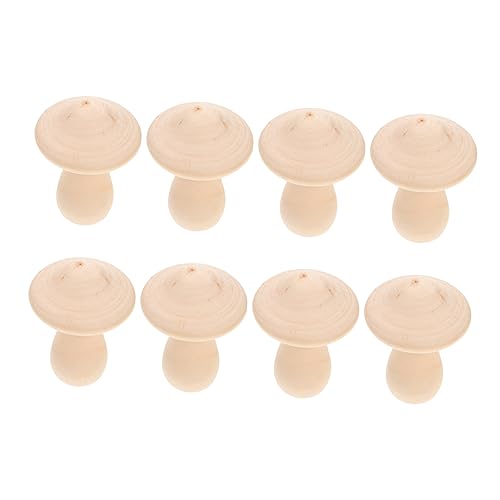 TEHAUX 10 Stück Teiliges DIY Holzpilz Deko Unbemalt zum Bemalen Verschiedene Glatte Oberfläche Kreative Bastelsets Kreative Tischdeko TEHAUX 10 Stück Teiliges DIY Holzpilz Deko Unbemalt zum Bemalen Verschiedene Glatte Oberfläche Kreative Bastelsets Kreative Tischdeko von TEHAUX