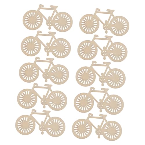 TEHAUX 10 Stück Teiliges Gefräste Holzscheiben Fahrradform Natürliche Holzverzierungen für DIY Bastelarbeiten Hochzeits und Wohnraumdekoration Vielseitige Holzornamente für Kreative TEHAUX 10 Stück Teiliges Gefräste Holzscheiben Fahrradform Natürliche Holzverzierungen für DIY Bastelarbeiten Hochzeits und Wohnraumdekoration Vielseitige Holzornamente für Kreative von TEHAUX